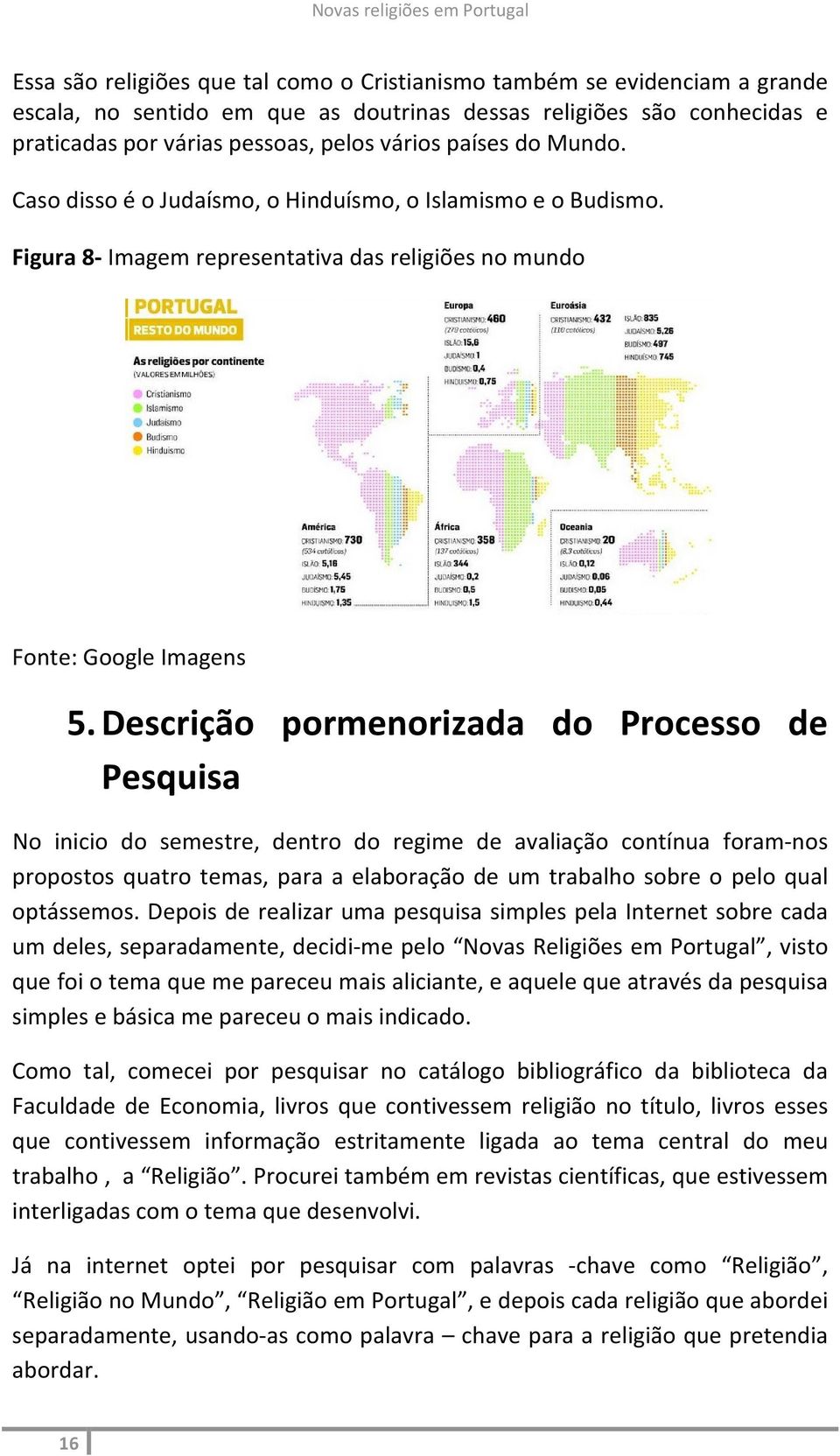 Descrição pormenorizada do Processo de Pesquisa No inicio do semestre, dentro do regime de avaliação contínua foram nos propostos quatro temas, para a elaboração de um trabalho sobre o pelo qual