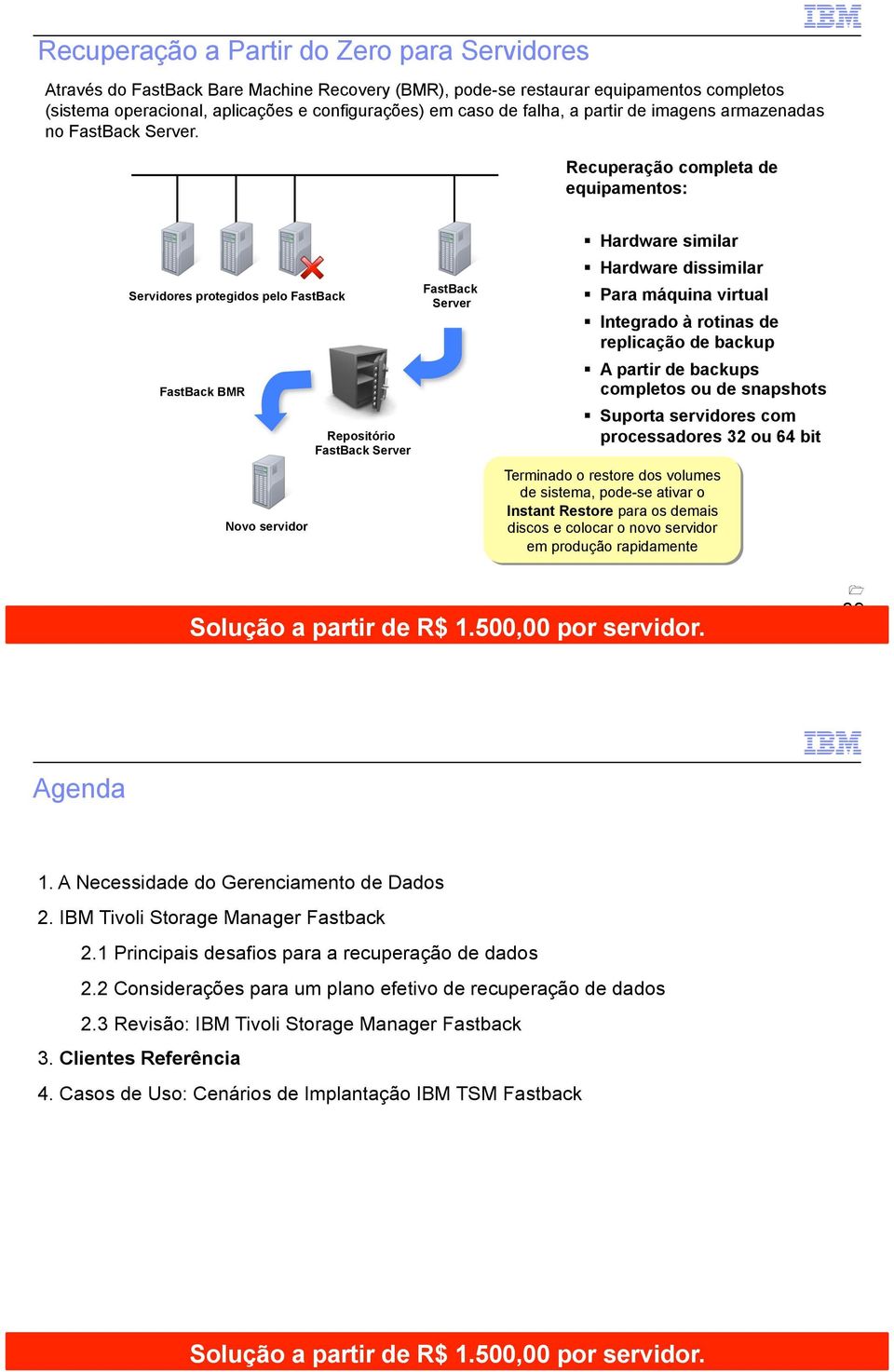 Integrado à rotinas de replicação de backup! A partir de backups completos ou de snapshots!