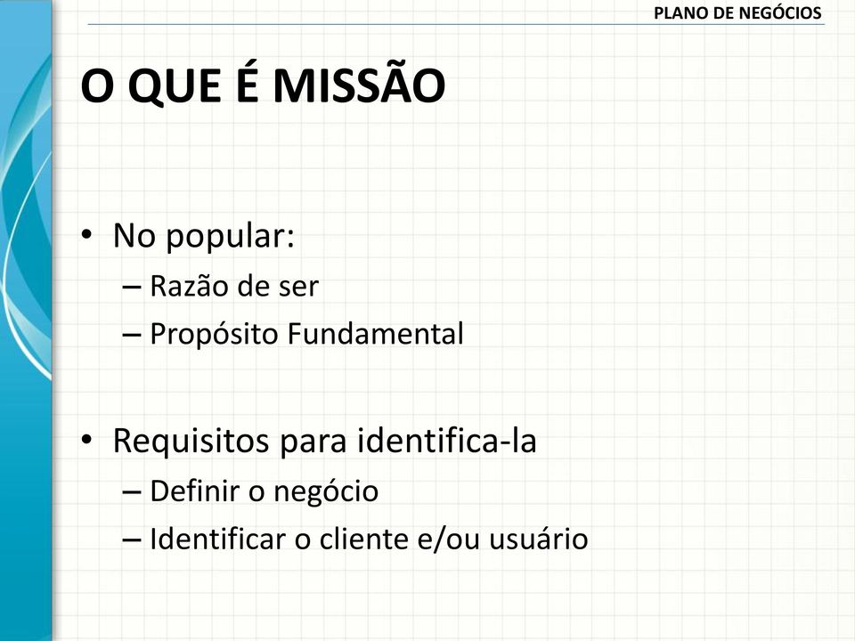 Requisitos para identifica-la