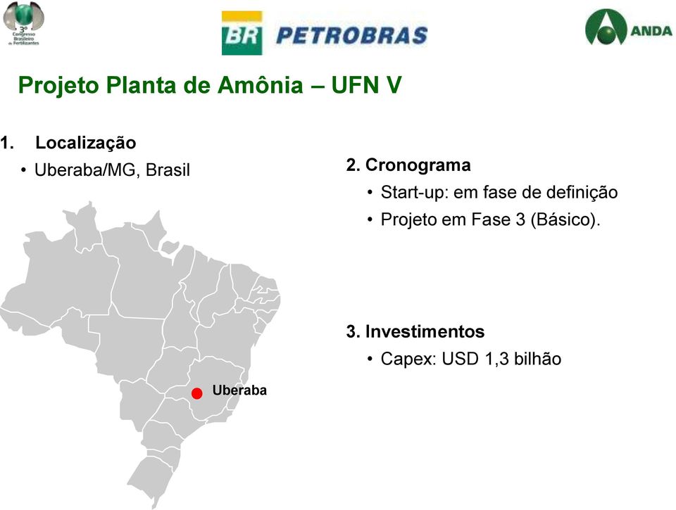 Cronograma Start-up: em fase de definição