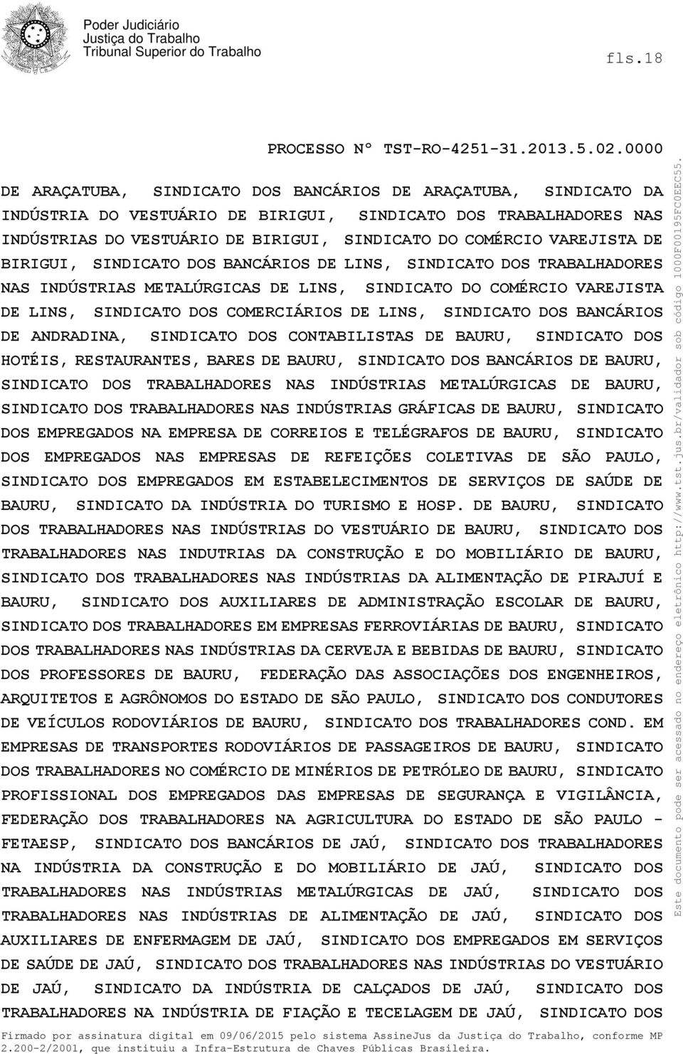 RESTAURANTES, BARES DE BAURU, BANCÁRIOS DE BAURU, TRABALHADORES NAS INDÚSTRIAS METALÚRGICAS DE BAURU, TRABALHADORES NAS INDÚSTRIAS GRÁFICAS DE BAURU, SINDICATO DOS EMPREGADOS NA EMPRESA DE CORREIOS E