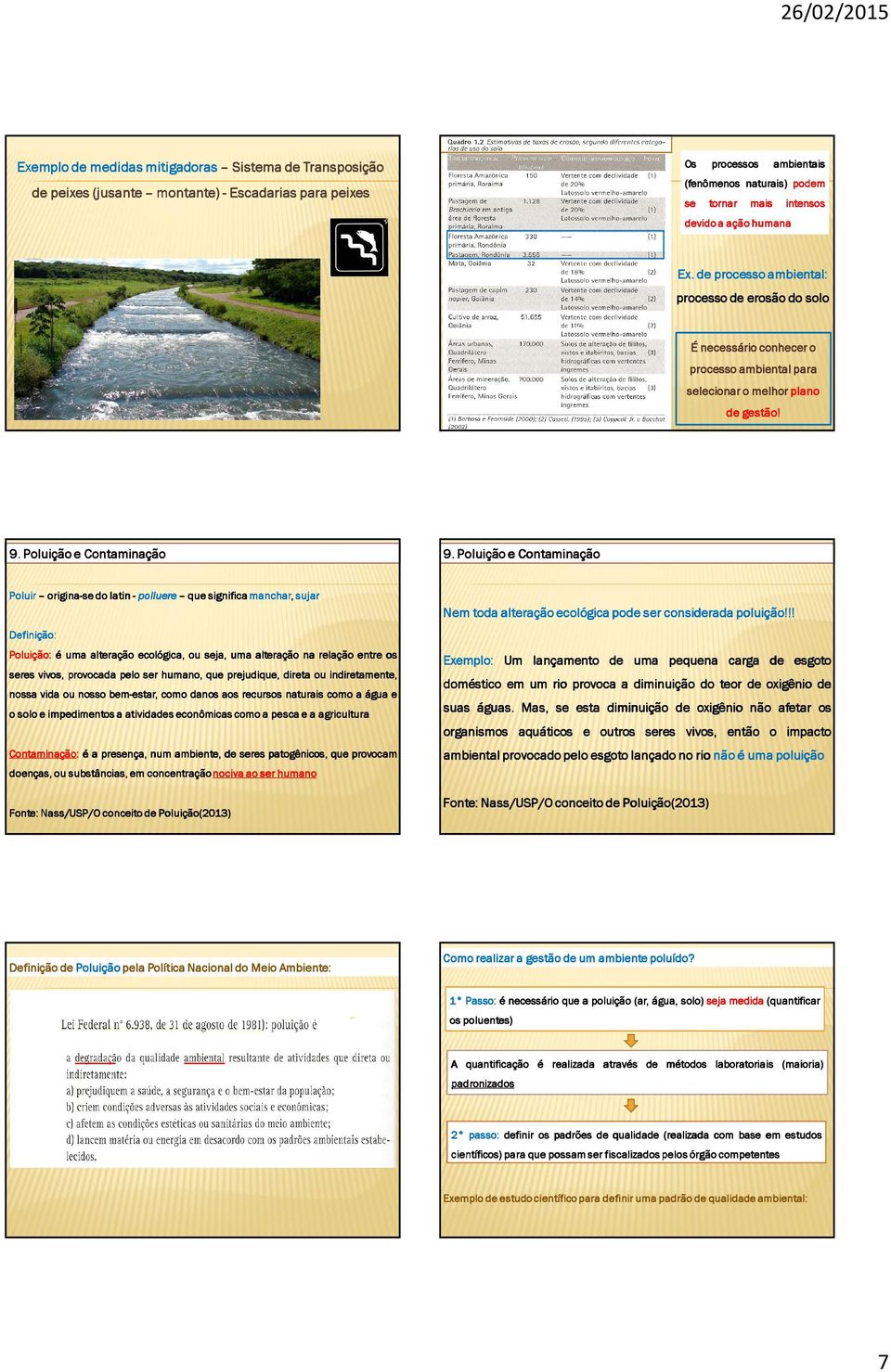 Poluição e Contaminação Poluir origina-se do latin - polluere que significa manchar, sujar Definição: Poluição: é uma alteração ecológica, ou seja, uma alteração na relação entre os seres vivos,