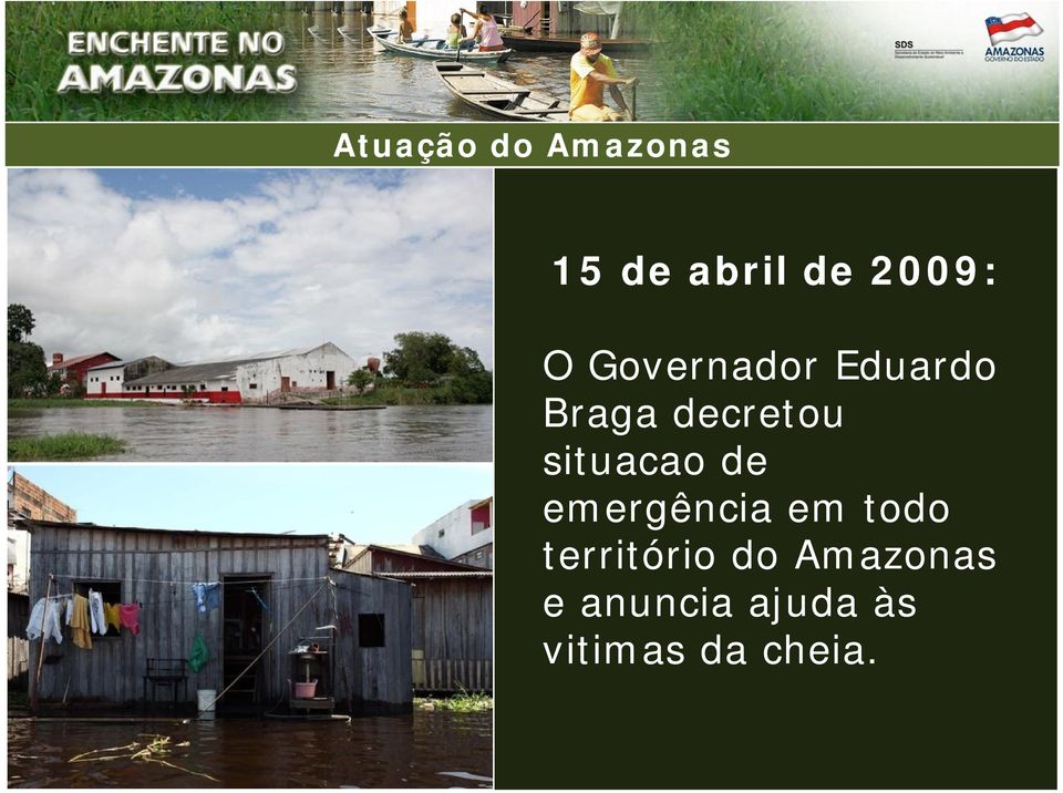 situacao de emergência em todo território