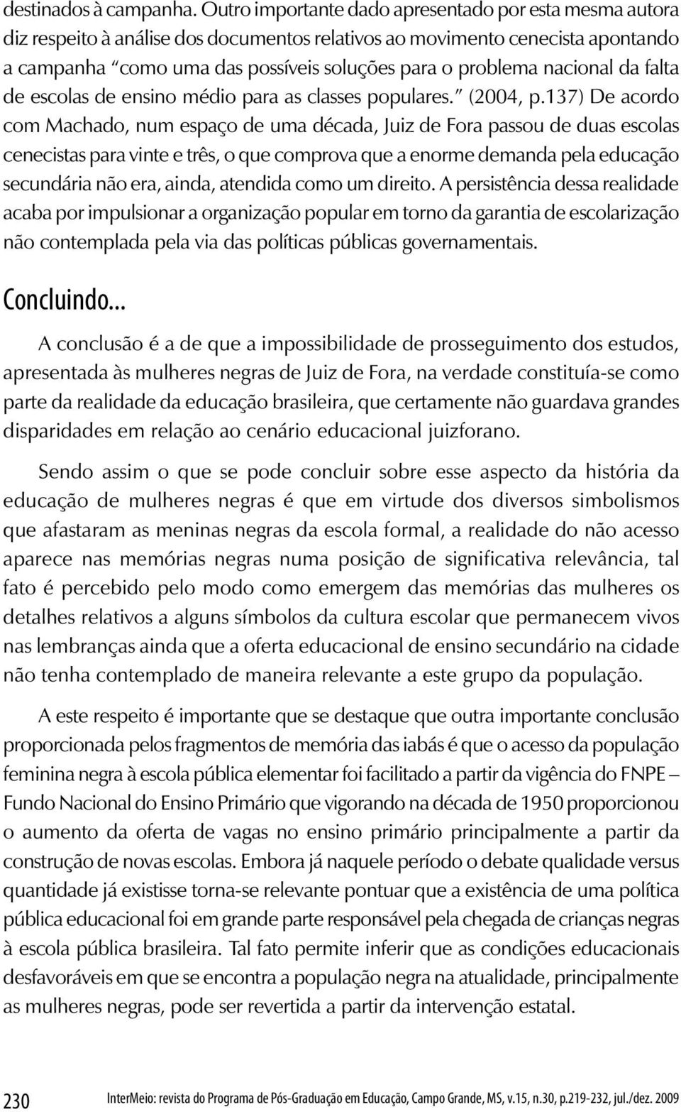 Programa de Pós-Graduação em