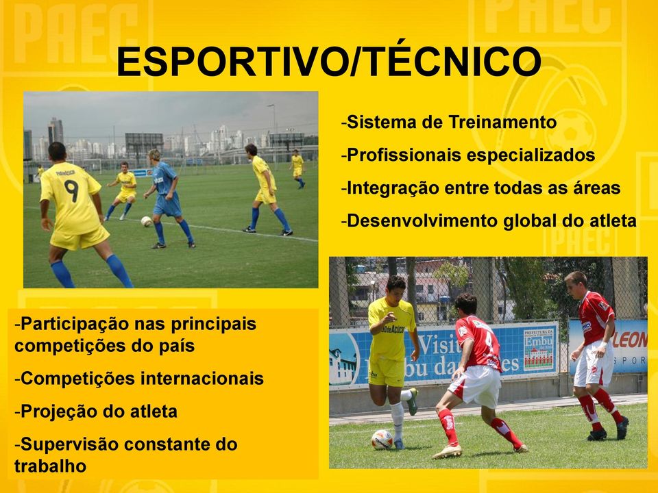 global do atleta -Participação nas principais competições do país