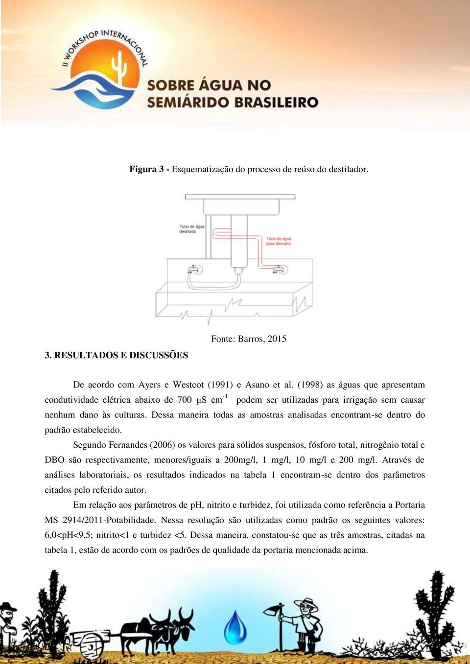 Dessa maneira todas as amostras analisadas encontram-se dentro do padrão estabelecido.