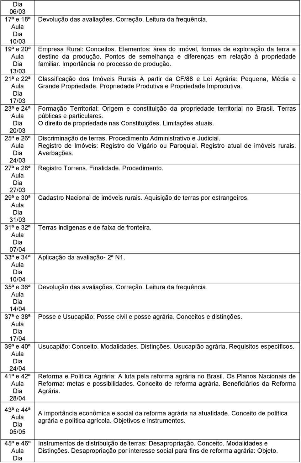 Elementos: área do imóvel, formas de exploração da terra e destino da produção. Pontos de semelhança e diferenças em relação à propriedade familiar. Importância no processo de produção.