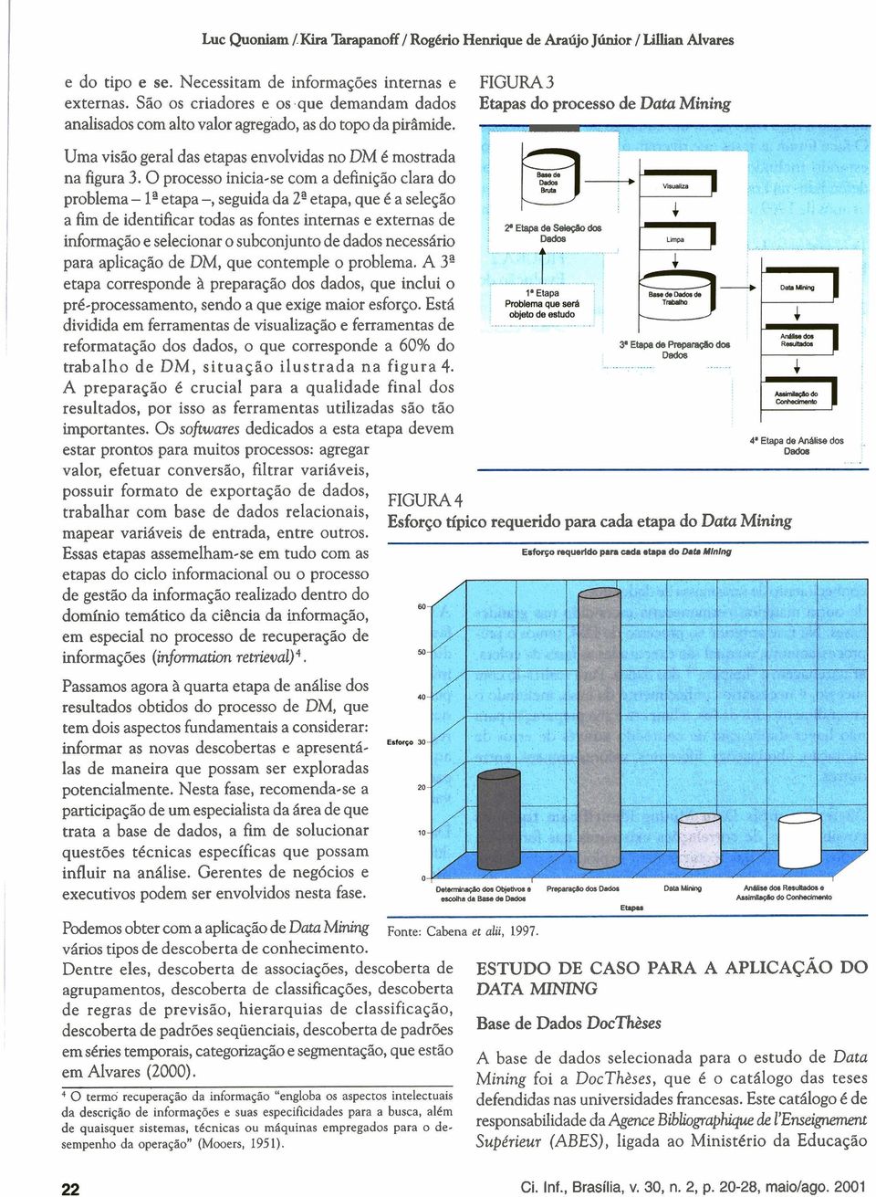 O processo inicia-se com a definição clara do problema - 1"tapa -, seguida da 2%tapa, que é a seleção a fim de identificar todas as fontes internas e externas de informação e selecionar o subconjunto