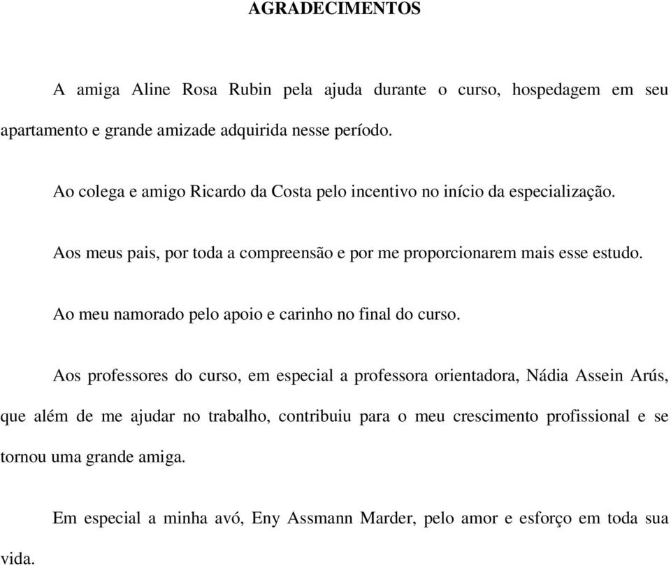 Ao meu namorado pelo apoio e carinho no final do curso.