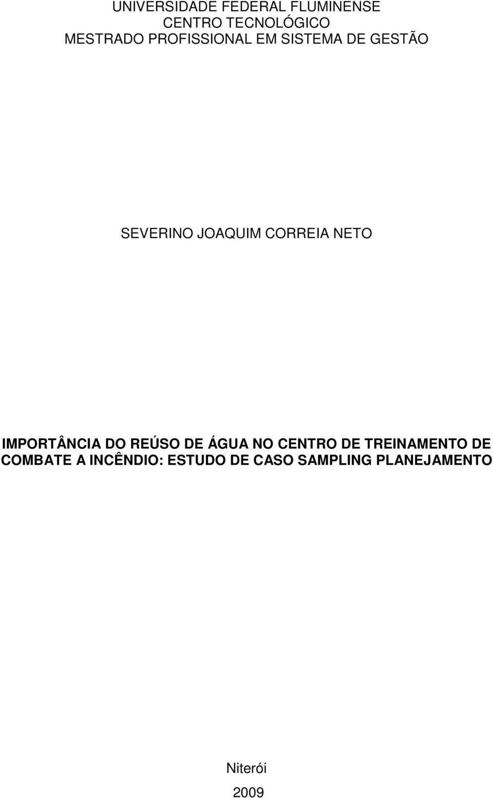 NETO IMPORTÂNCIA DO REÚSO DE ÁGUA NO CENTRO DE TREINAMENTO DE