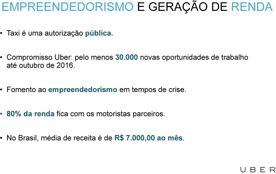 000 novas oportunidades de trabalho até outubro de 2016.