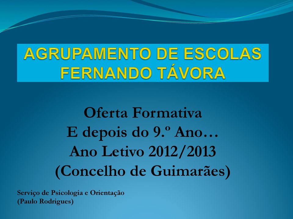 (Concelho de Guimarães) Serviço