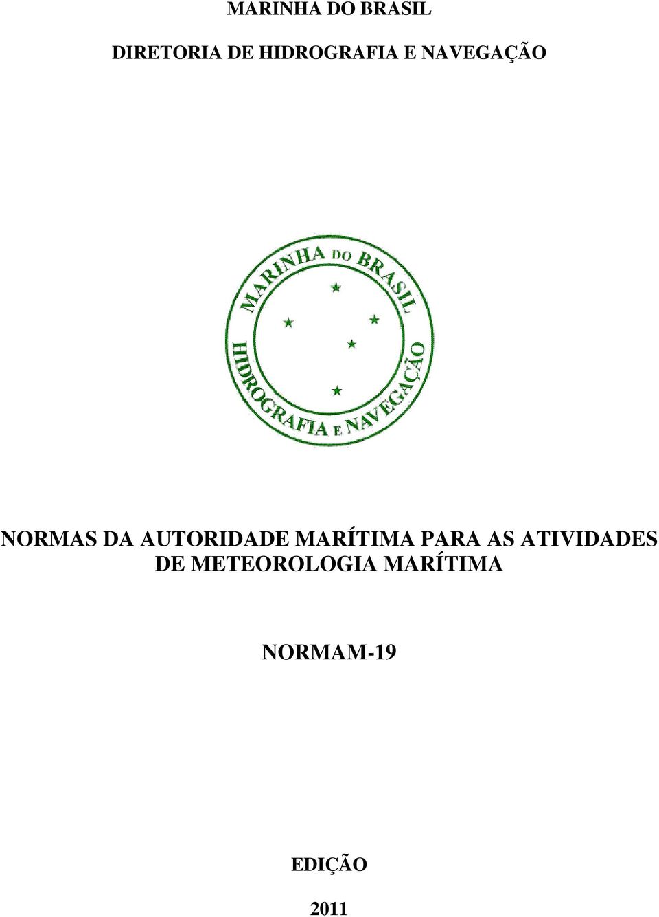 AUTORIDADE MARÍTIMA PARA AS