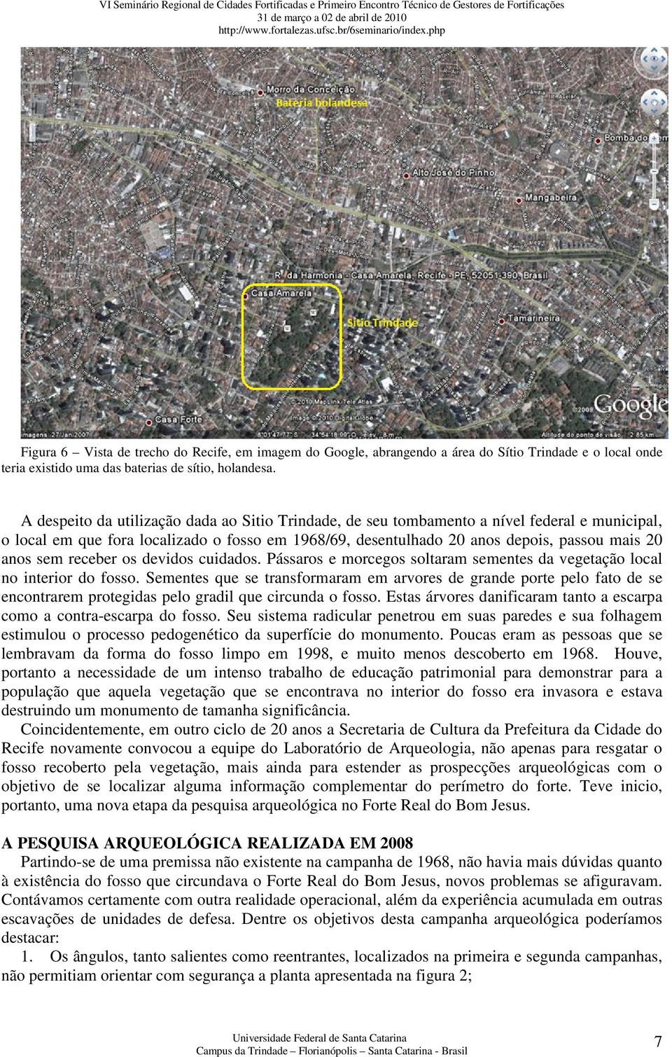 receber os devidos cuidados. Pássaros e morcegos soltaram sementes da vegetação local no interior do fosso.