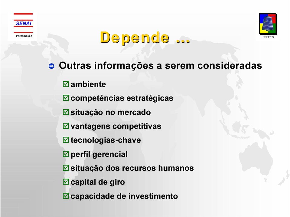 competências estratégicas situação no mercado vantagens