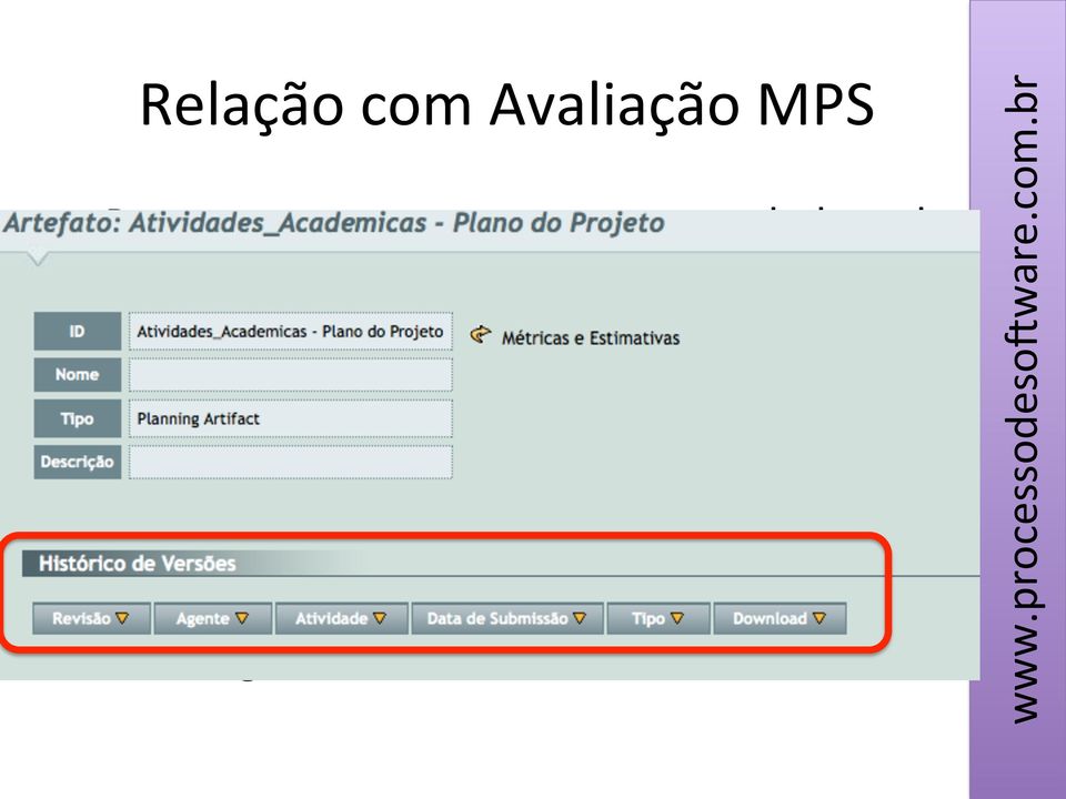 ); São exportados artefatos e suas versões do repositório de controle de