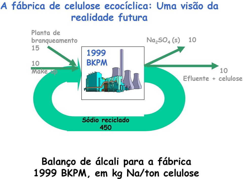 SO 4 (s) 10 10 Efluente + celulose Sódio reciclado 450