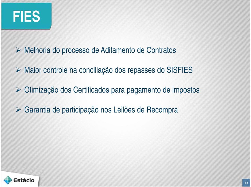 Otimização dos Certificados para pagamento de