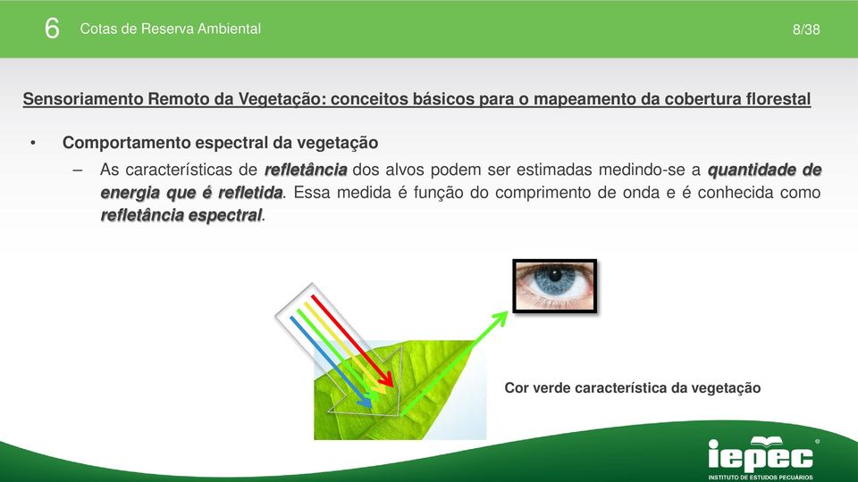 podem ser estimadas medindo-se a quantidade de energia que é refletida.