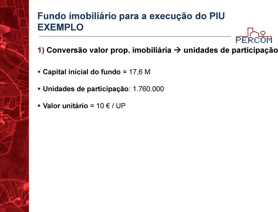 imobiliária unidades de participação Capital