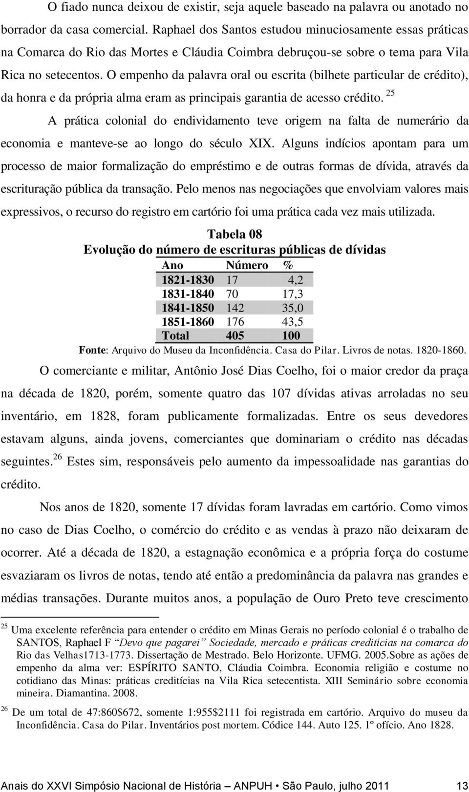 O empenho da palavra oral ou escrita (bilhete particular de crédito), da honra e da própria alma eram as principais garantia de acesso crédito.