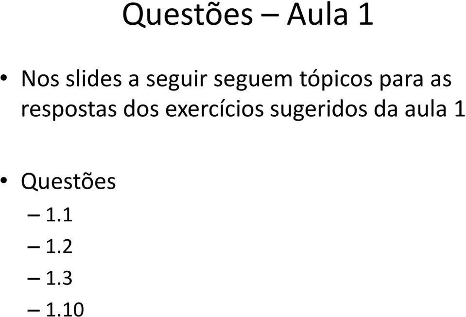 respostas dos exercícios