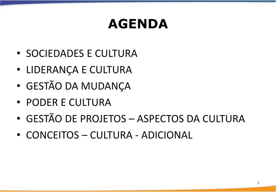 CULTURA GESTÃO DE PROJETOS ASPECTOS