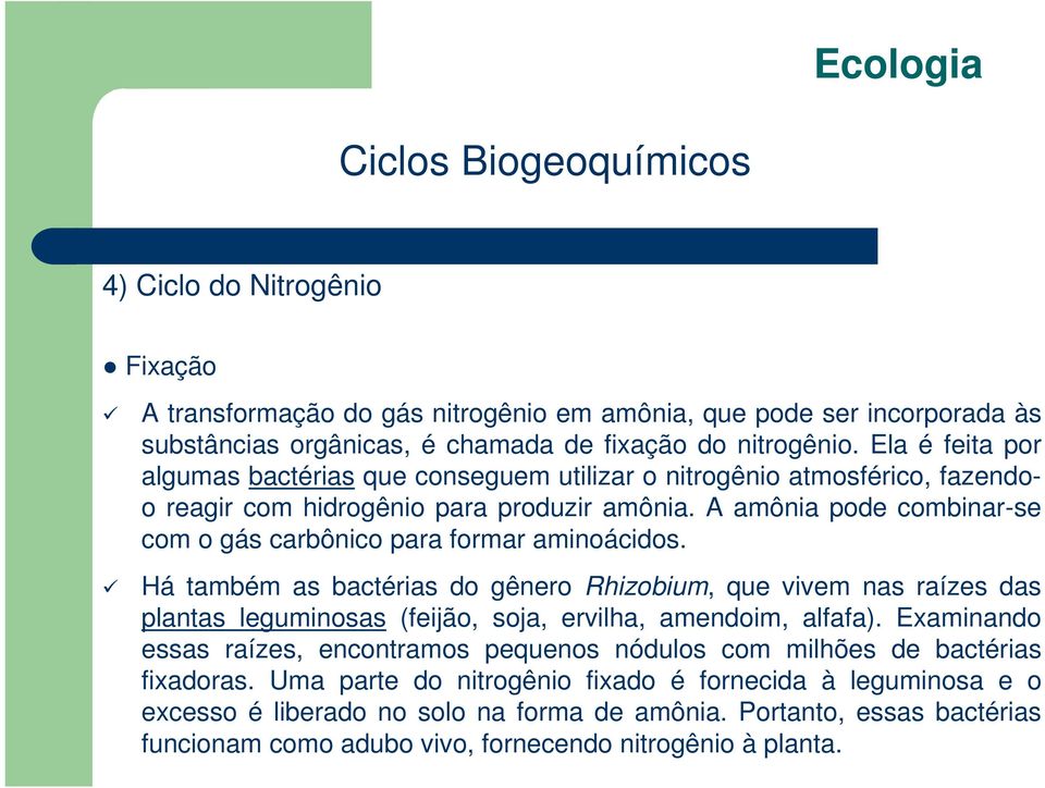 A amônia pode combinar-se com o gás carbônico para formar aminoácidos.