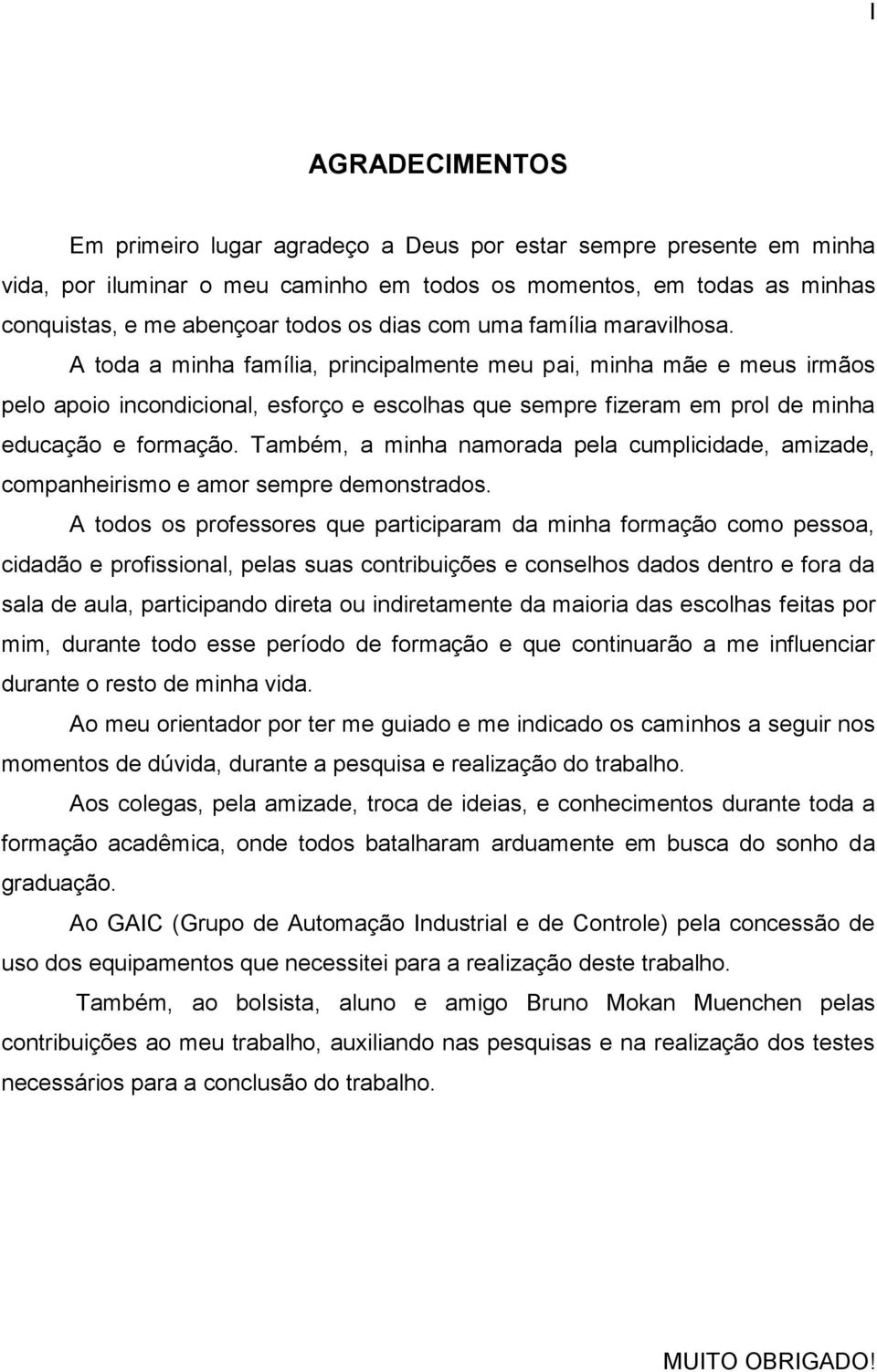 A toda a minha família, principalmente meu pai, minha mãe e meus irmãos pelo apoio incondicional, esforço e escolhas que sempre fizeram em prol de minha educação e formação.