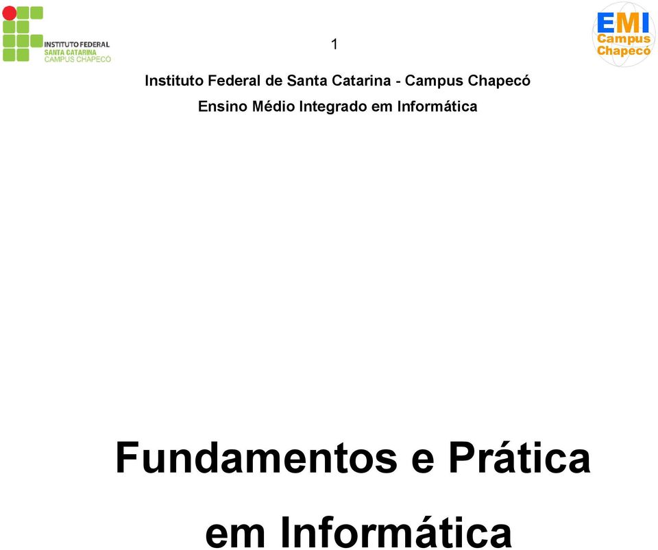 Médio Integrado em Informática