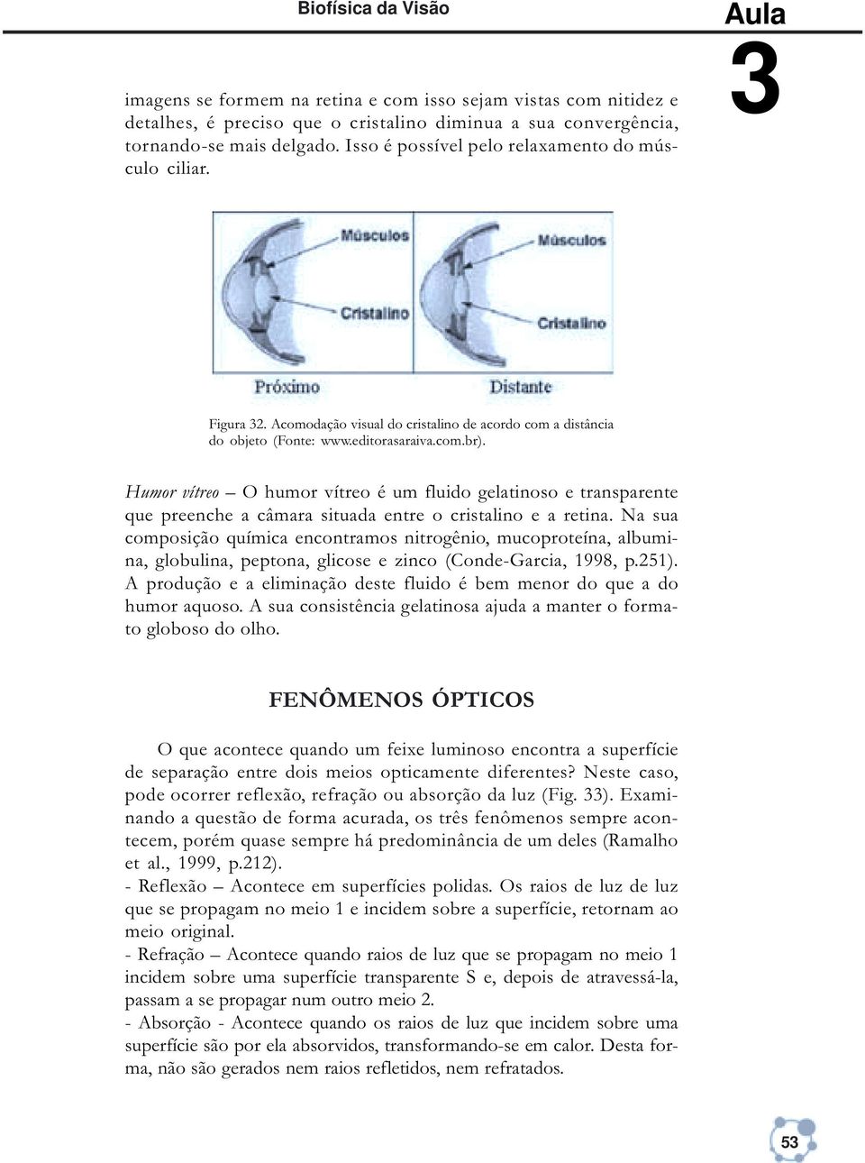 Humor vítreo O humor vítreo é um fluido gelatinoso e transparente que preenche a câmara situada entre o cristalino e a retina.