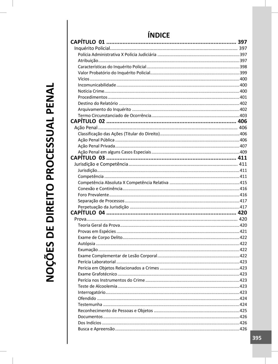 ..402 Termo Circunstanciado de Ocorrência...403 CAPÍTULO 02... 406 Ação Penal... 406 Classificação das Ações (Titular do Direito)...406 Ação Penal Pública...406 Ação Penal Privada.