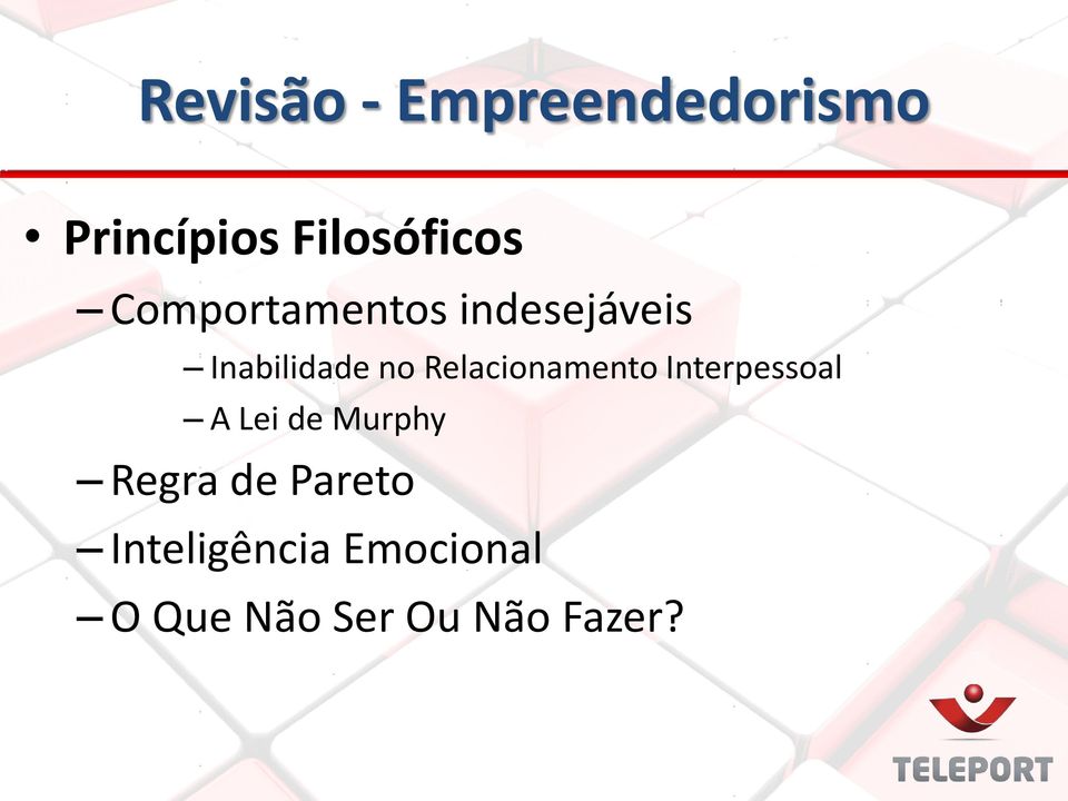 Relacionamento Interpessoal A Lei de Murphy Regra