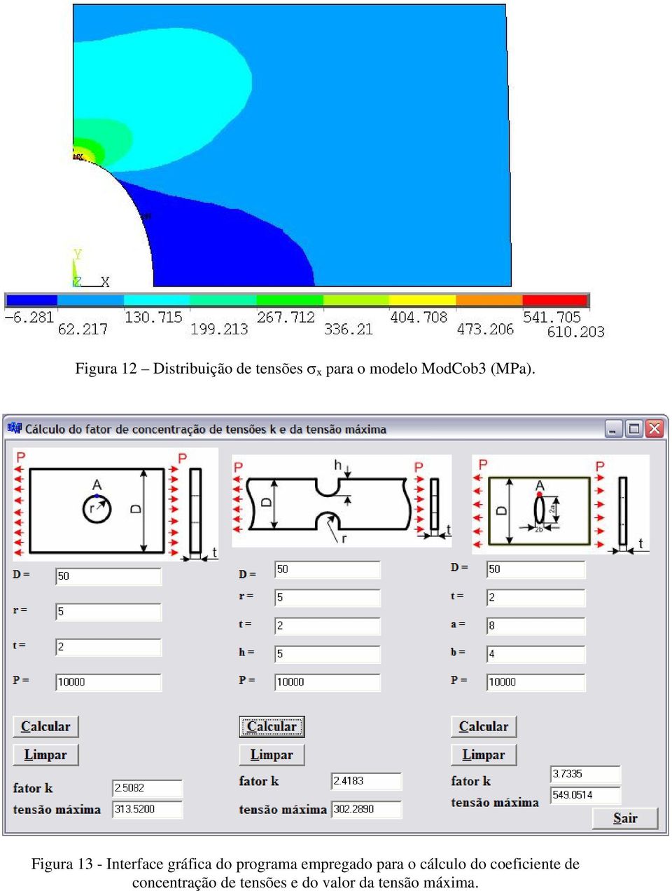 Figura 13 - Interface gráfica do programa