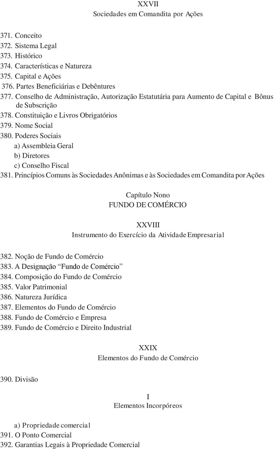 Poderes Sociais a) Assembleia Geral b) Diretores c) Conselho Fiscal 381.