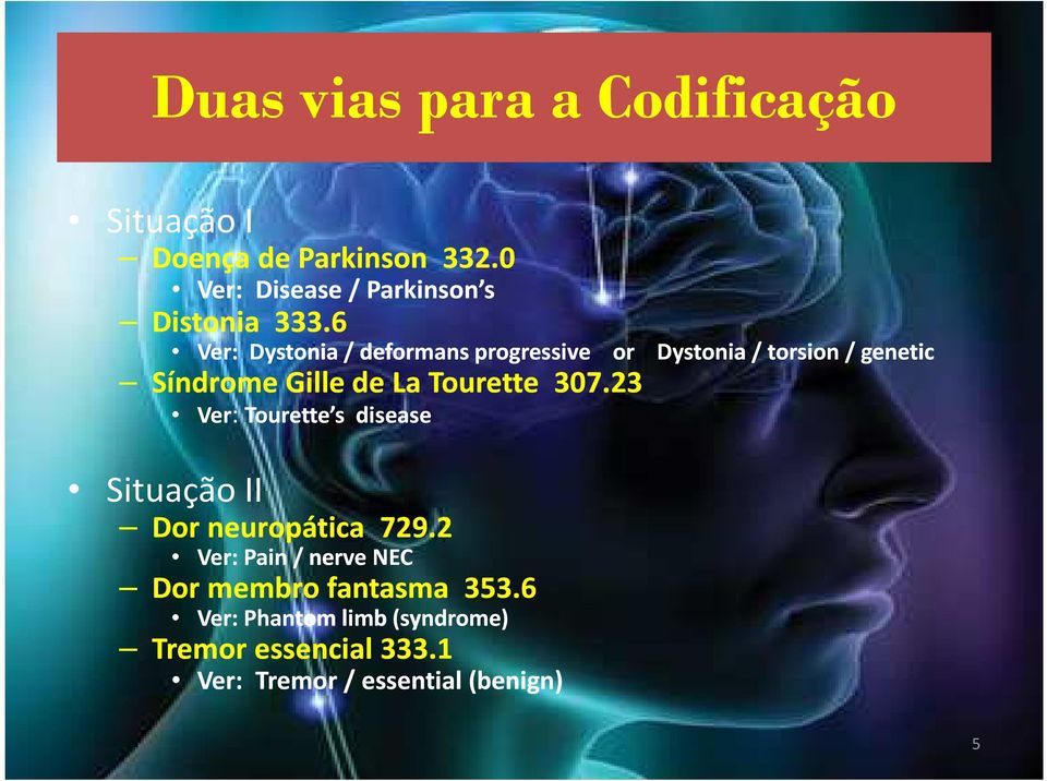 6 Ver: Dystonia/ deformans progressive or Dystonia/ torsion/ genetic Síndrome Gillede La Tourette 307.