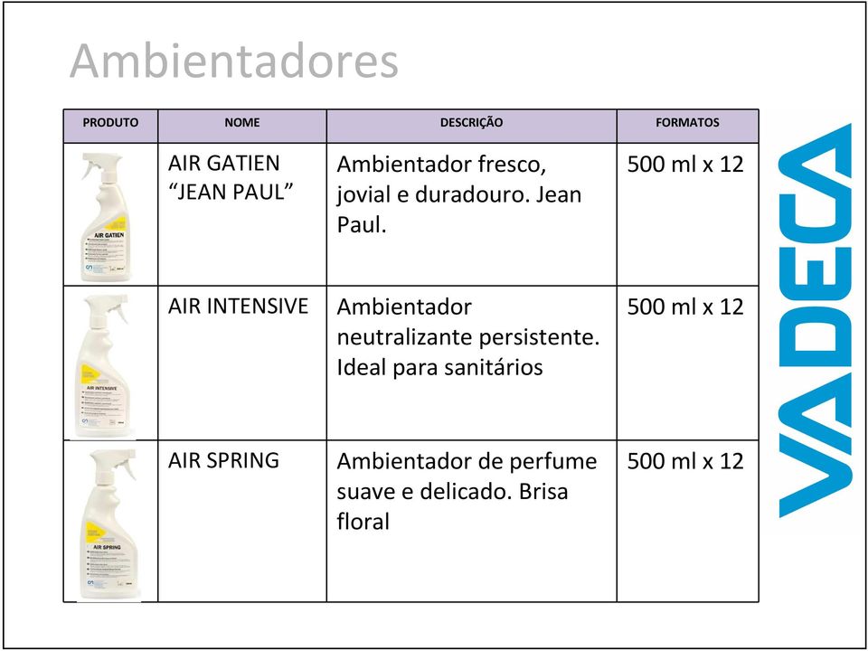 500 mlx 12 AIR INTENSIVE Ambientador neutralizante persistente.