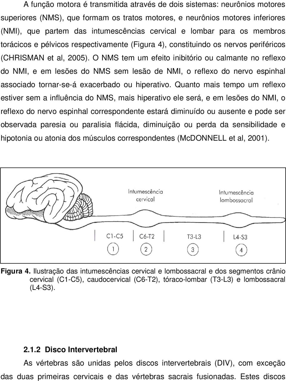 O NMS tem um efeito inibitório ou calmante no reflexo do NMI, e em lesões do NMS sem lesão de NMI, o reflexo do nervo espinhal associado tornar-se-á exacerbado ou hiperativo.