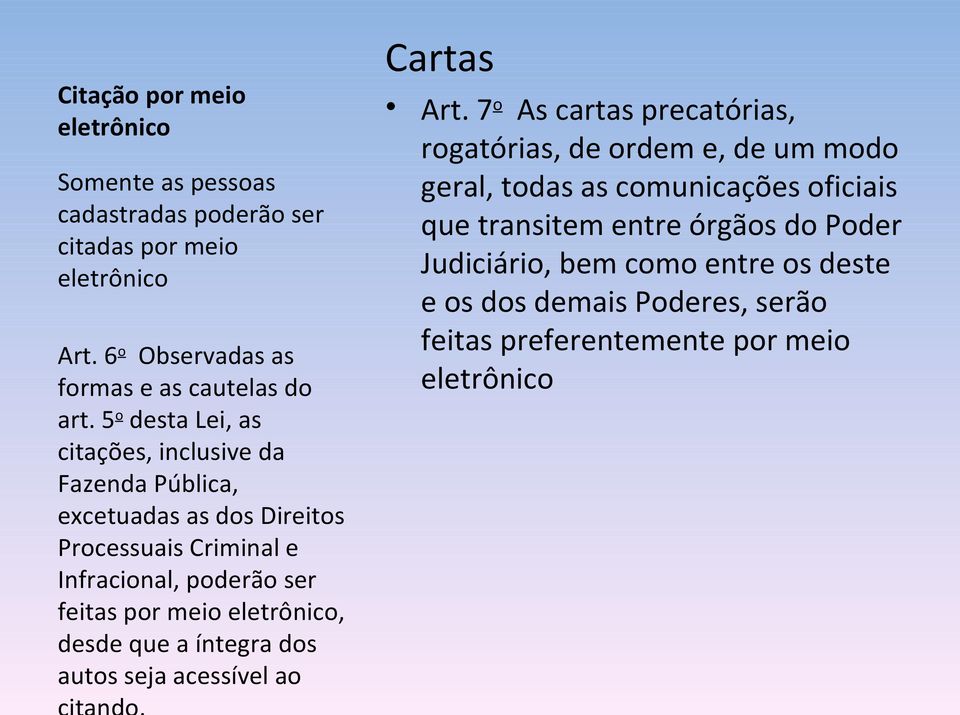 eletrônico, desde que a íntegra dos autos seja acessível ao Cartas Art.