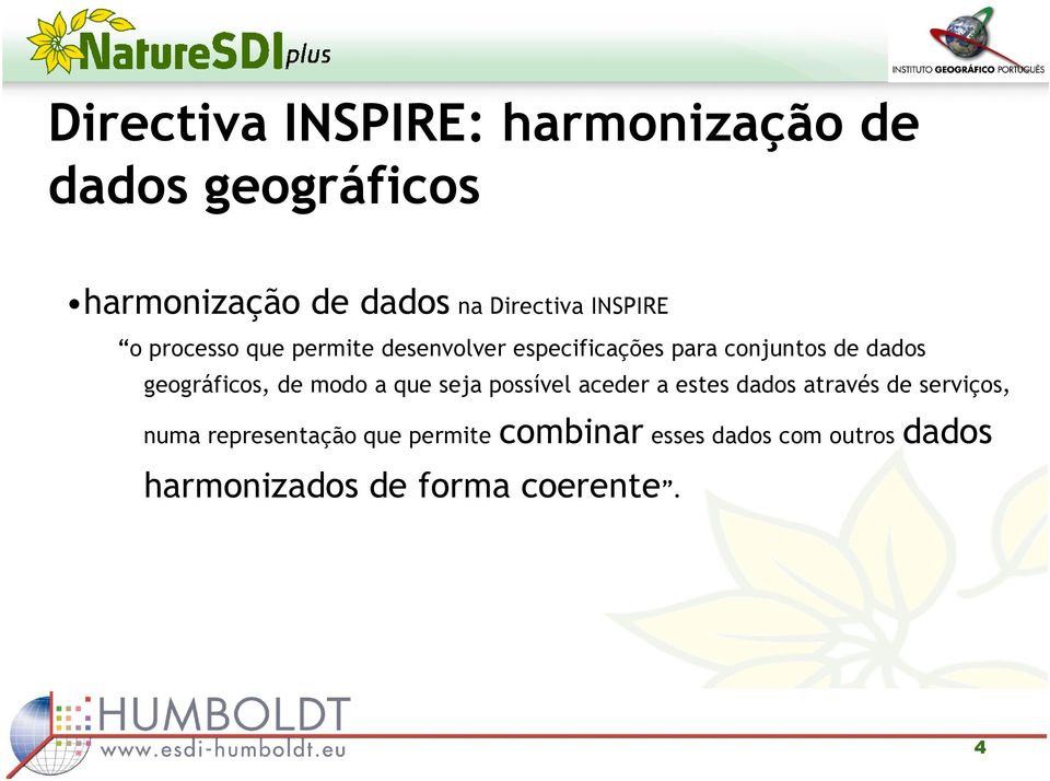 geográficos, de modo a que seja possível aceder a estes dados através de serviços, numa