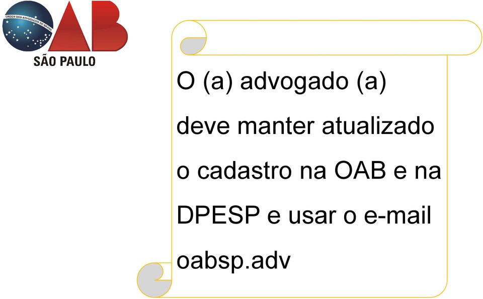 cadastro na OAB e na