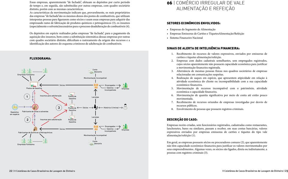 As características da movimentação indicam que, provavelmente, os reais proprietários das empresas de fachada são os mesmos donos dos postos de combustíveis, que utilizam interpostas pessoas para