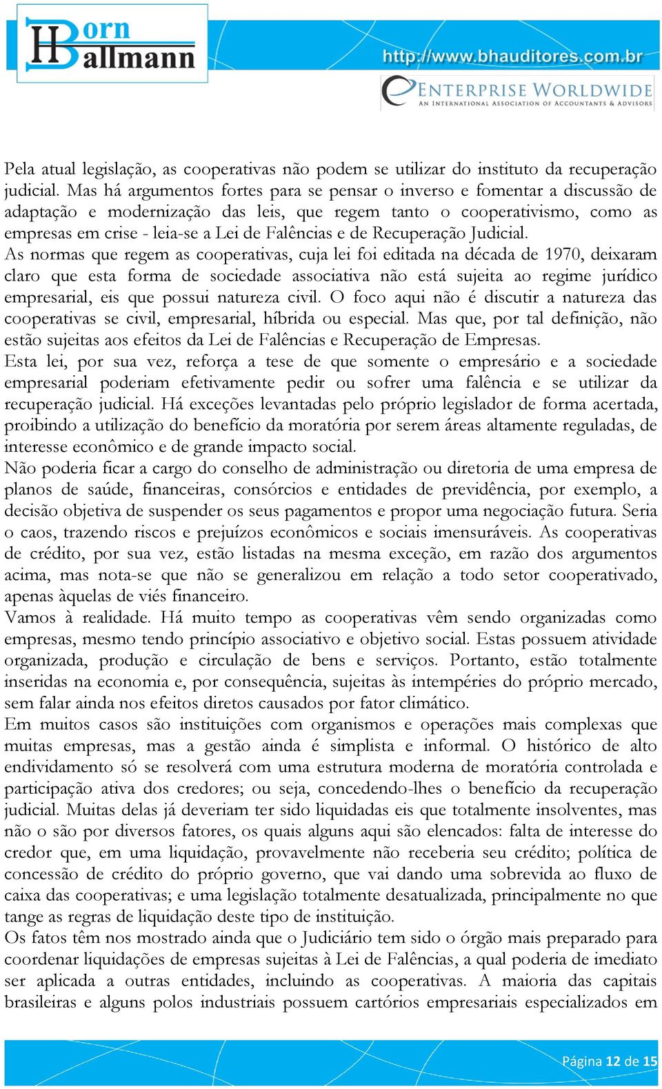 e de Recuperação Judicial.