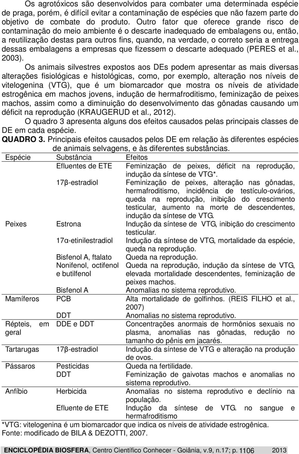 entrega dessas embalagens a empresas que fizessem o descarte adequado (PERES et al., 2003).