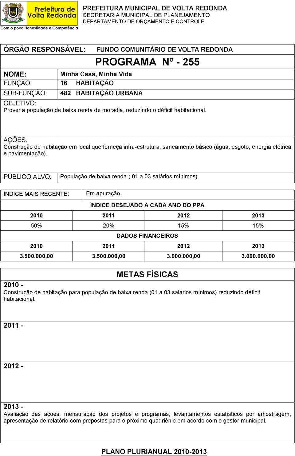 Construção de habitação em local que forneça infra-estrutura, saneamento básico (água, esgoto, energia elétrica e pavimentação).