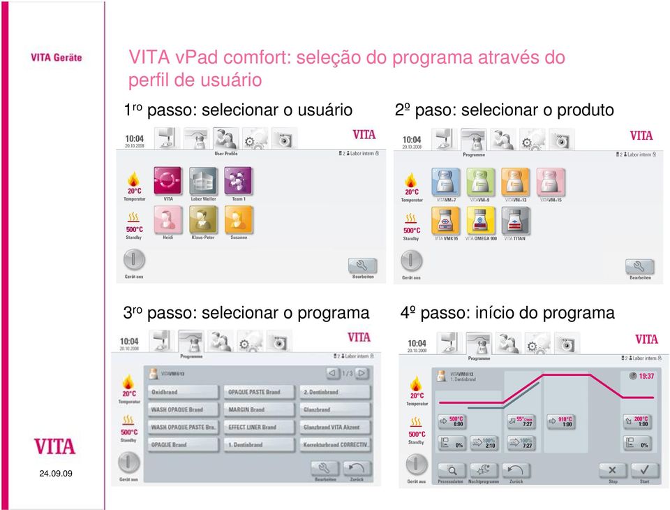 usuário 2º paso: selecionar o produto 3 ro