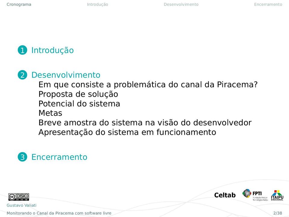 Proposta de solução Potencial do sistema Metas Breve amostra do sistema