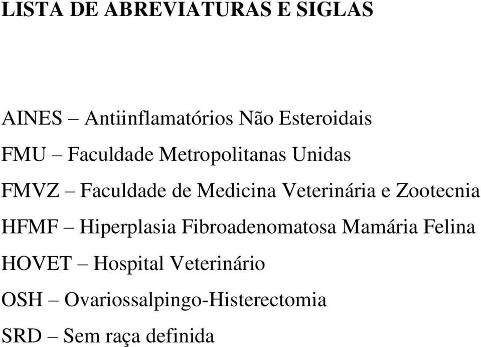 Veterinária e Zootecnia HFMF Hiperplasia Fibroadenomatosa Mamária Felina