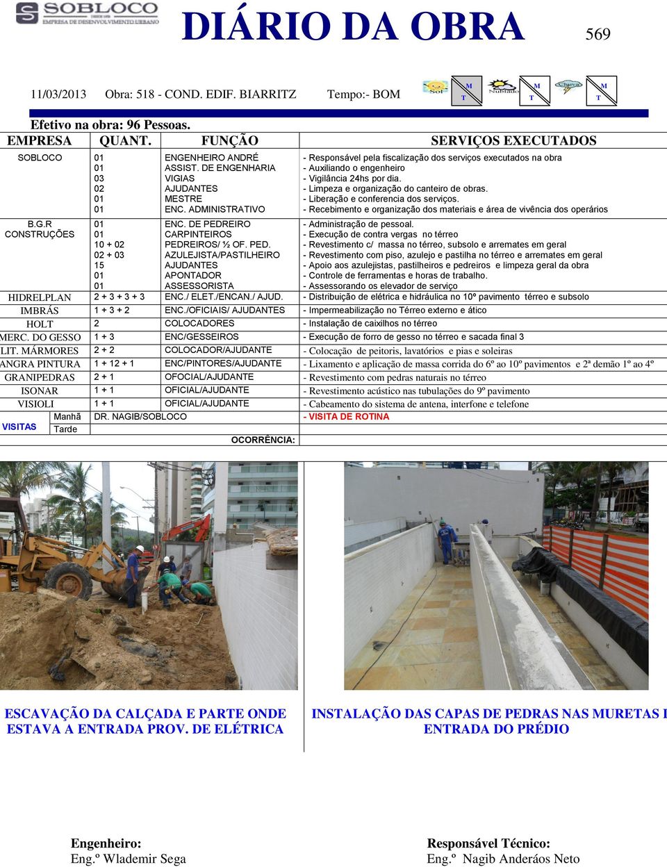 - Distribuição de elétrica e hidráulica no 10º pavimento térreo e subsolo IBRÁS 1 + 3 + 2 ENC.