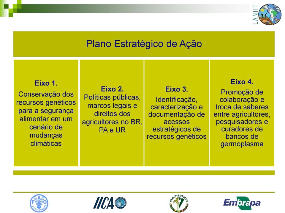 Políticas públicas, marcos legais e direitos dos agricultores no BR, PA e UR Eixo 3.